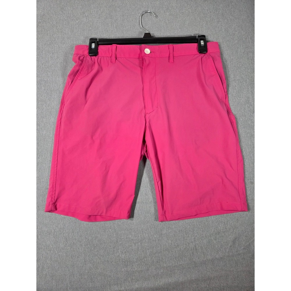 Kenneth Cole Golf‎ Mens Pink Performance Stretch Shorts Size 34 Flat Front